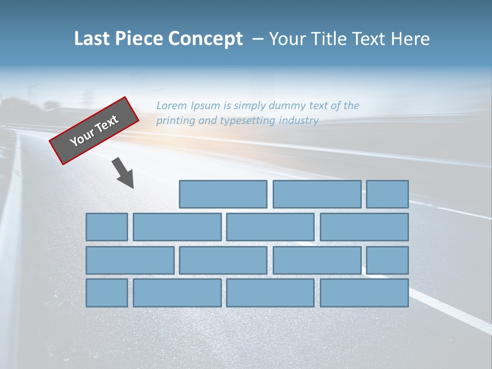 Center Drive Line PowerPoint Template