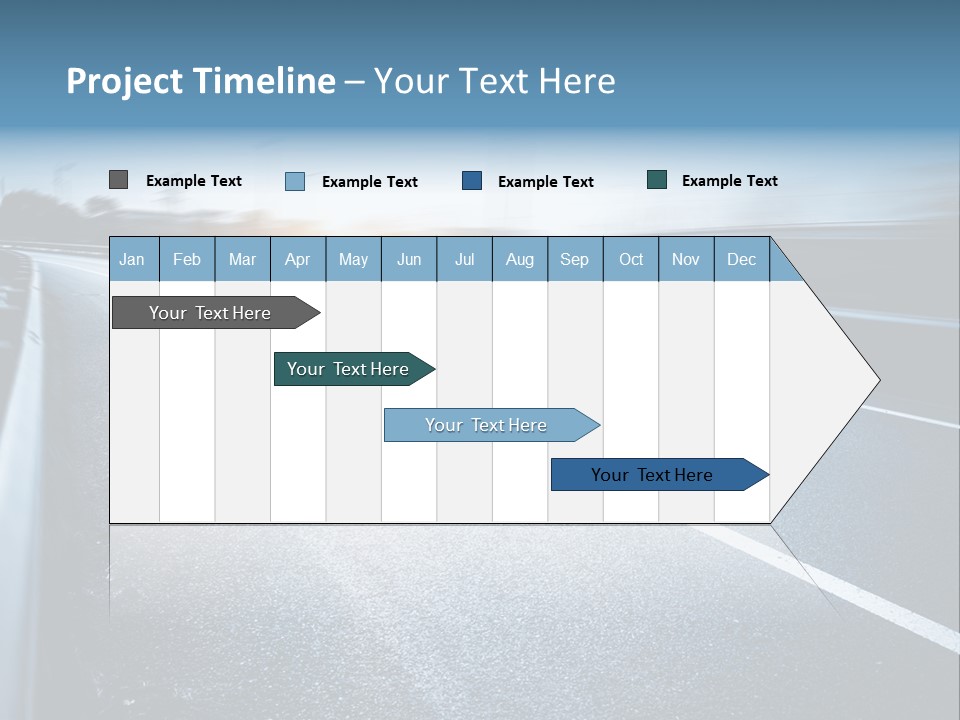 Center Drive Line PowerPoint Template