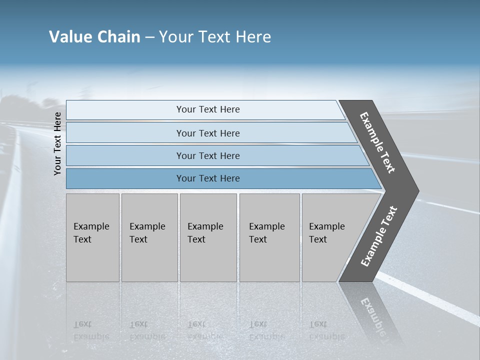 Center Drive Line PowerPoint Template