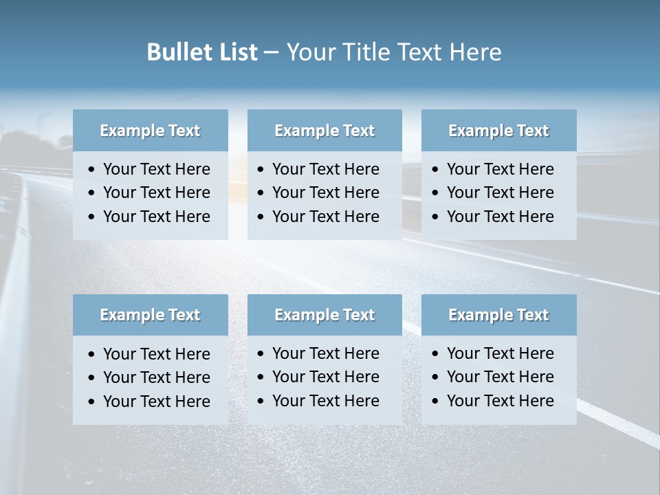Center Drive Line PowerPoint Template