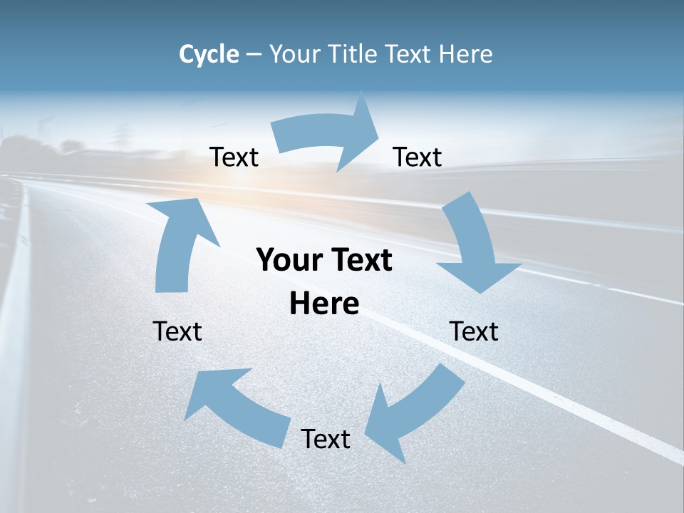 Center Drive Line PowerPoint Template