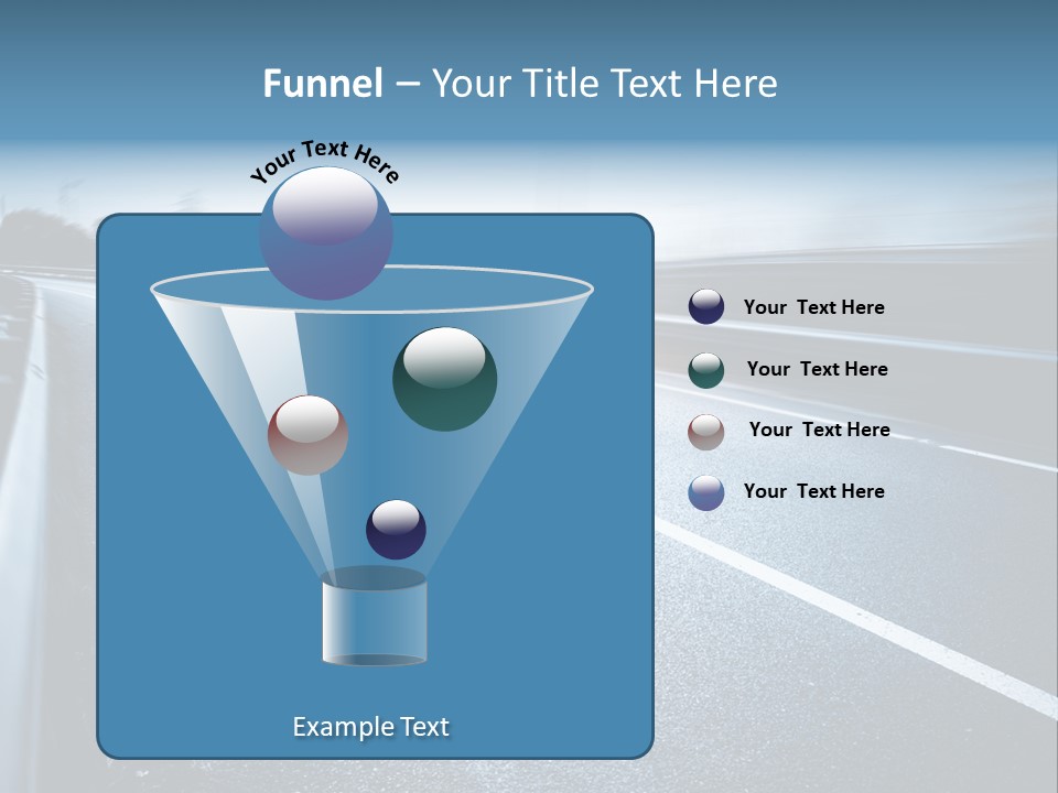 Center Drive Line PowerPoint Template