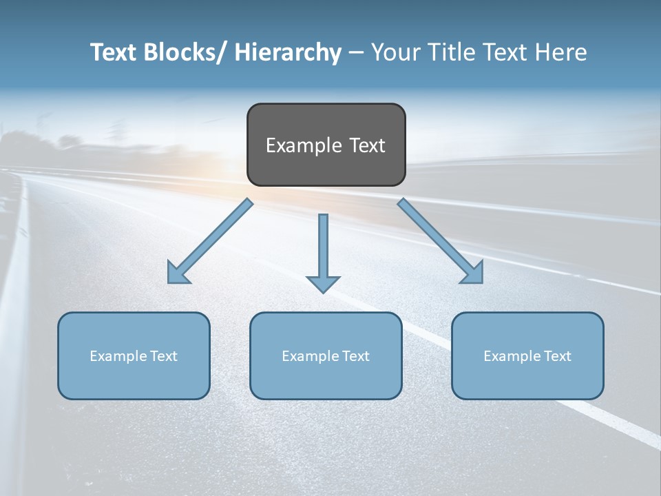 Center Drive Line PowerPoint Template