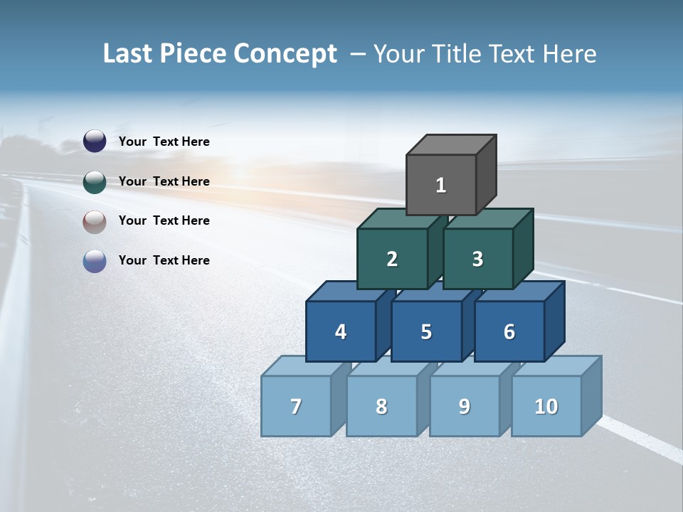 Center Drive Line PowerPoint Template