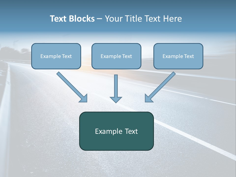 Center Drive Line PowerPoint Template