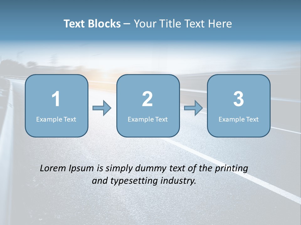 Center Drive Line PowerPoint Template