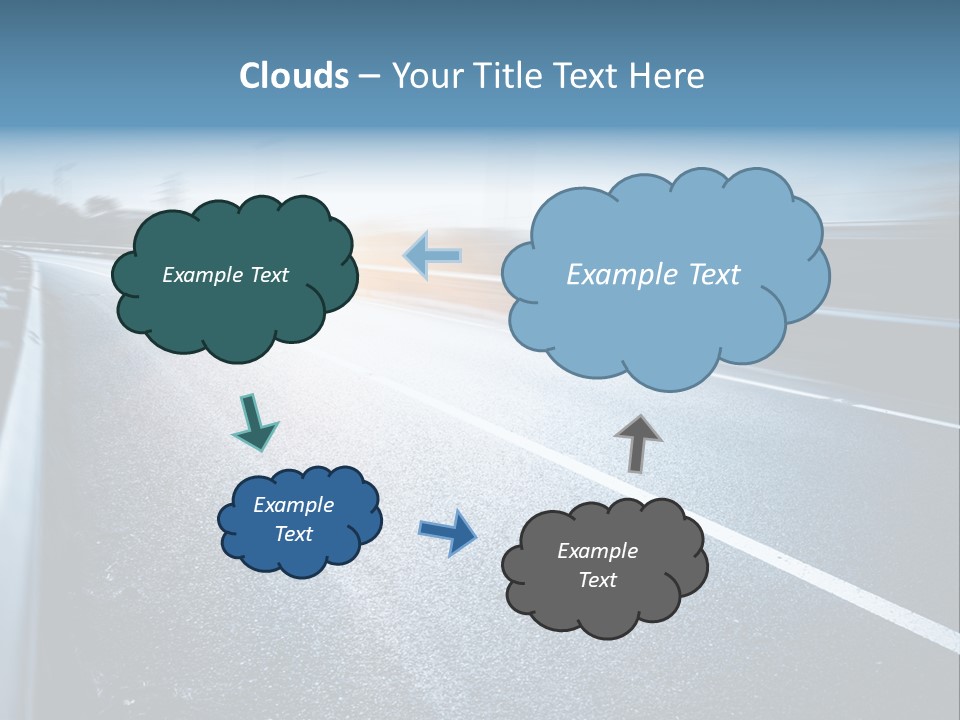 Center Drive Line PowerPoint Template