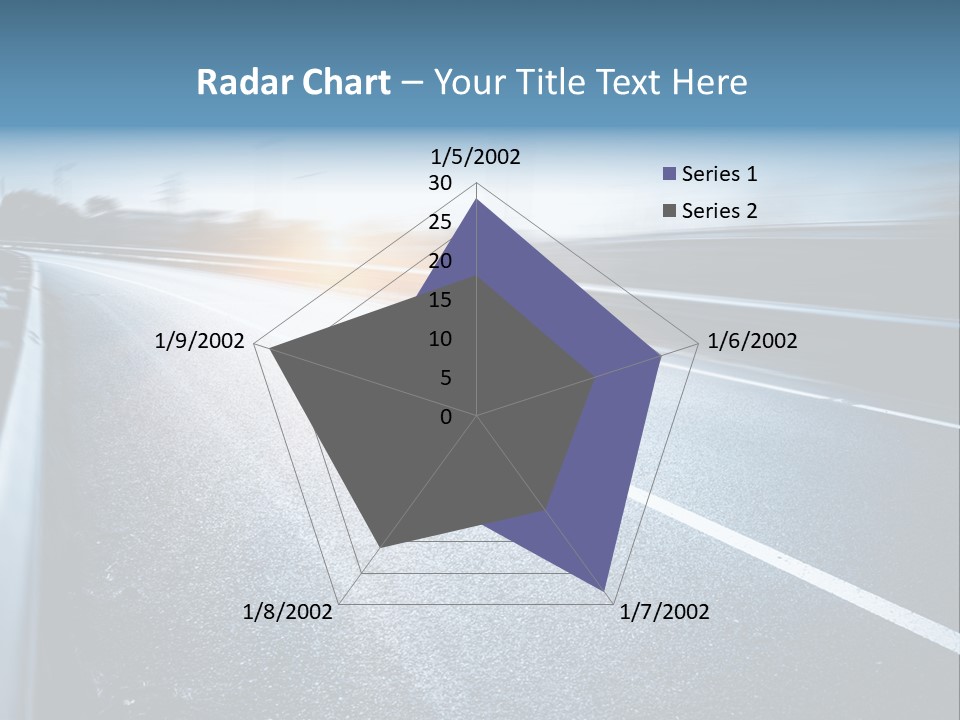 Center Drive Line PowerPoint Template