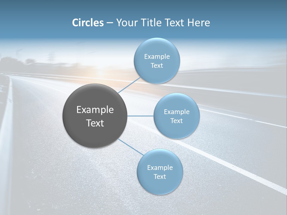 Center Drive Line PowerPoint Template