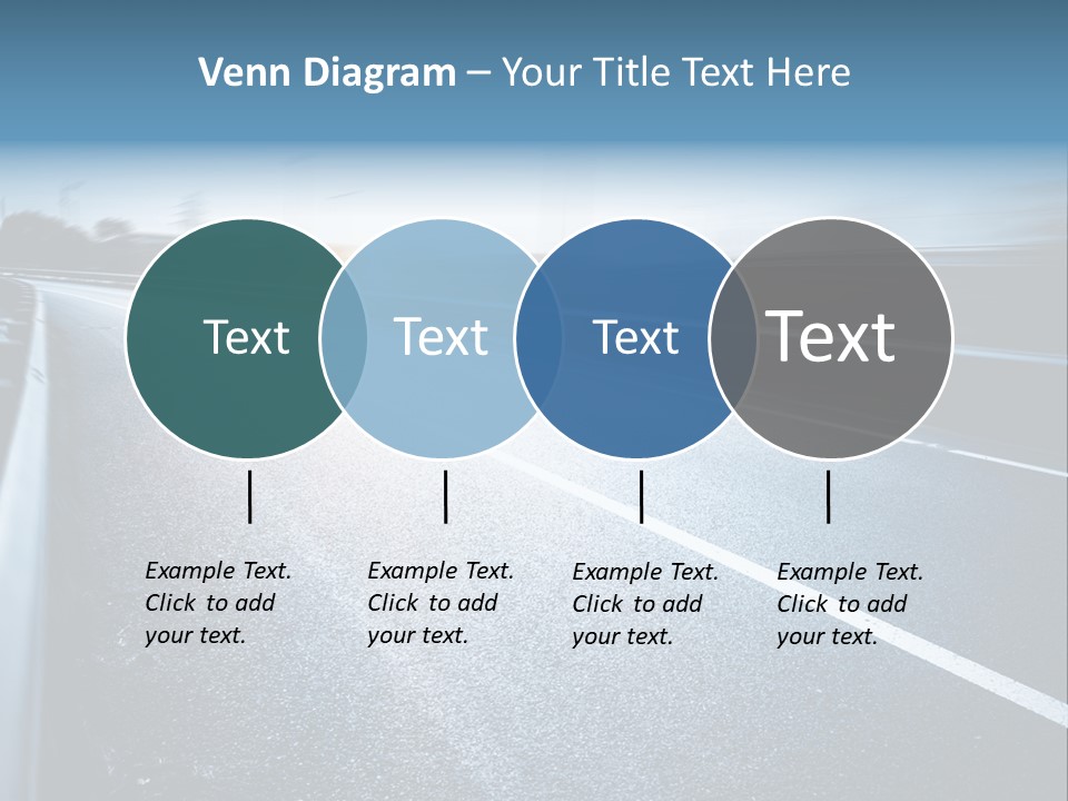 Center Drive Line PowerPoint Template