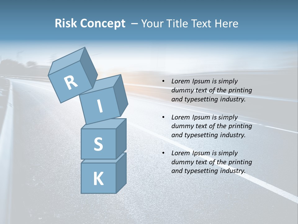 Center Drive Line PowerPoint Template