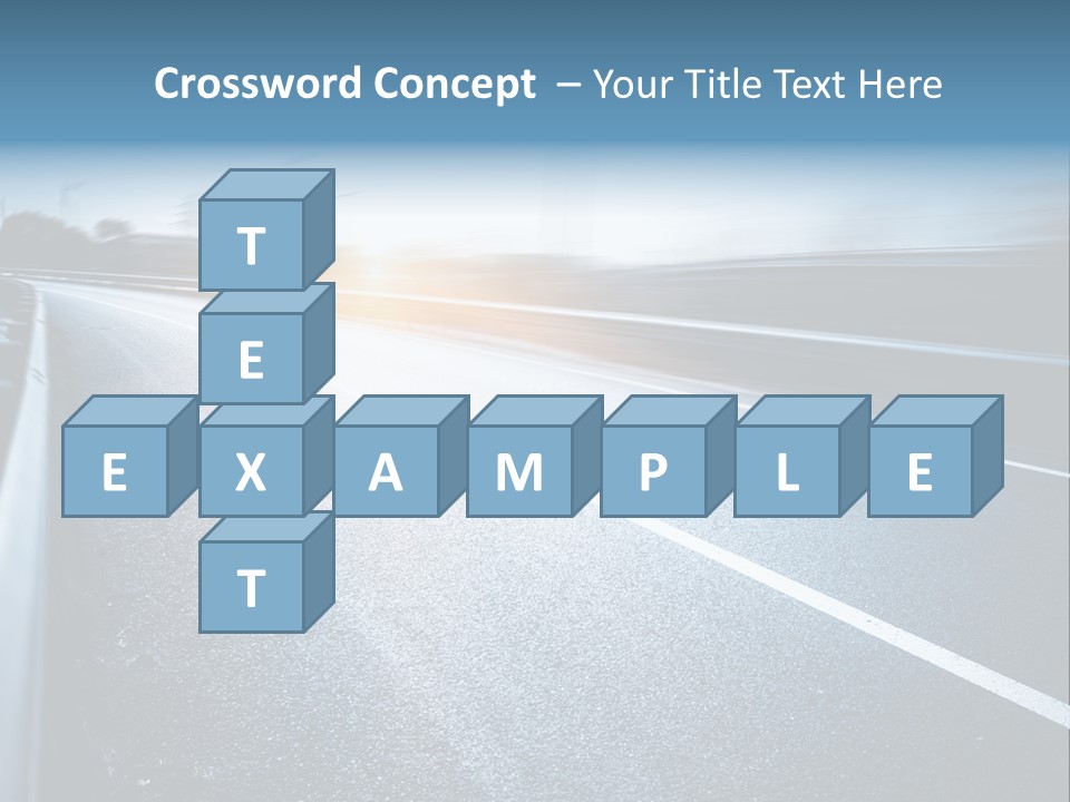 Center Drive Line PowerPoint Template