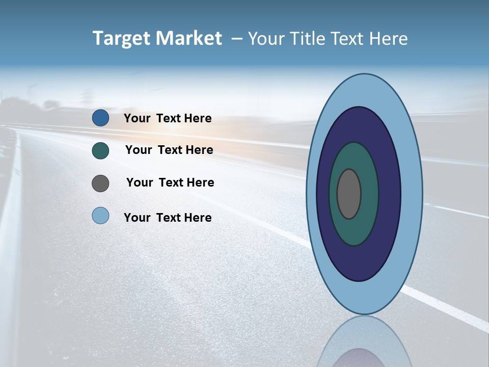 Center Drive Line PowerPoint Template