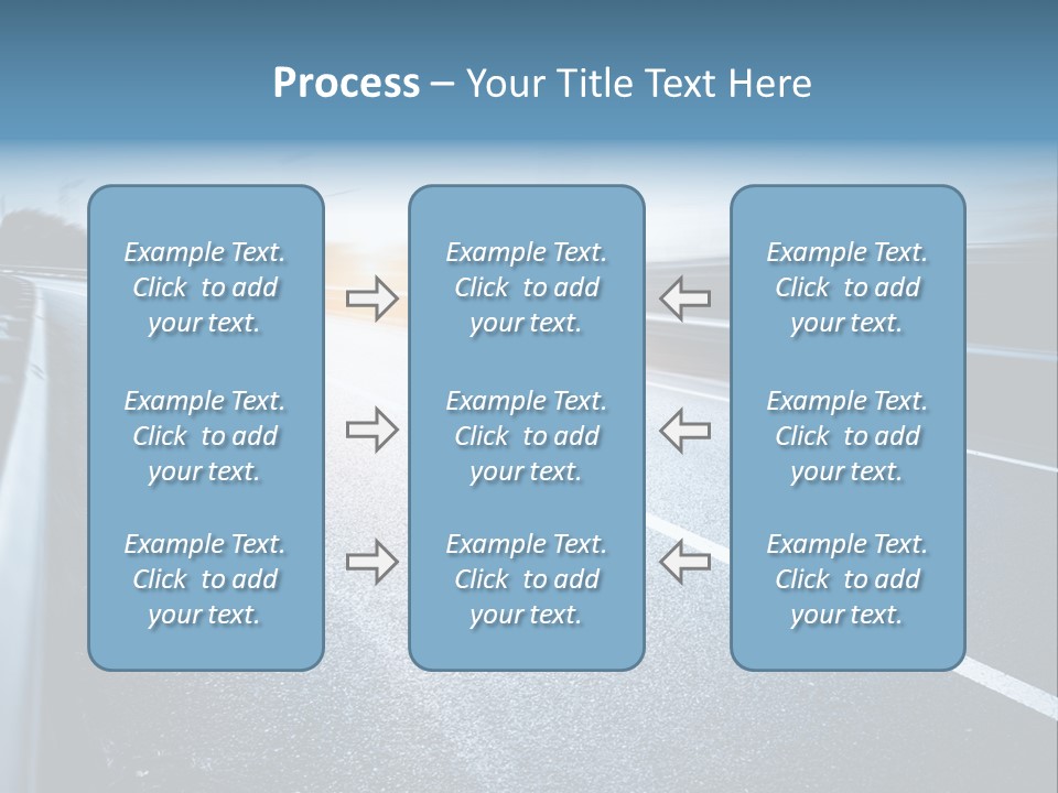 Center Drive Line PowerPoint Template