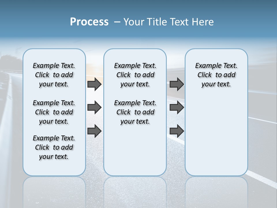 Center Drive Line PowerPoint Template