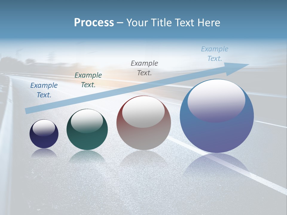 Center Drive Line PowerPoint Template