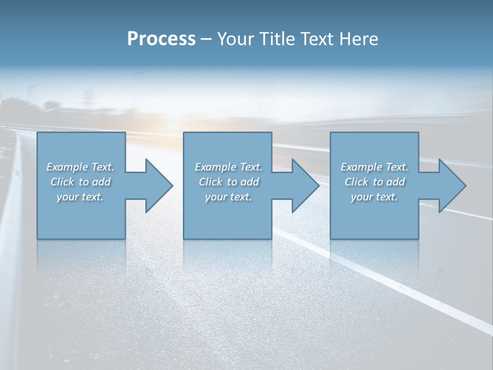 Center Drive Line PowerPoint Template