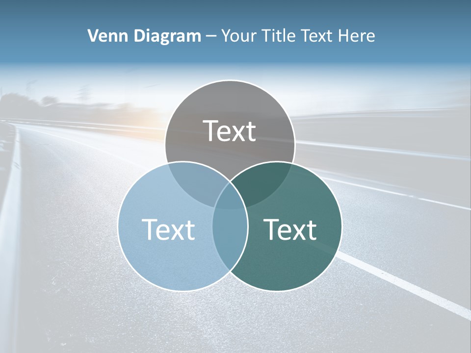 Center Drive Line PowerPoint Template