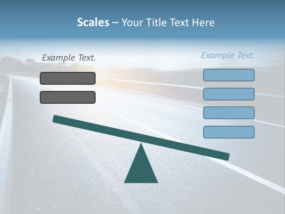 Center Drive Line PowerPoint Template