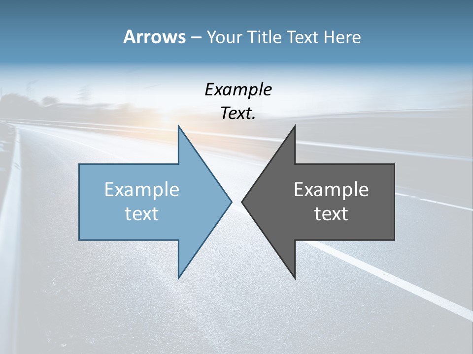 Center Drive Line PowerPoint Template