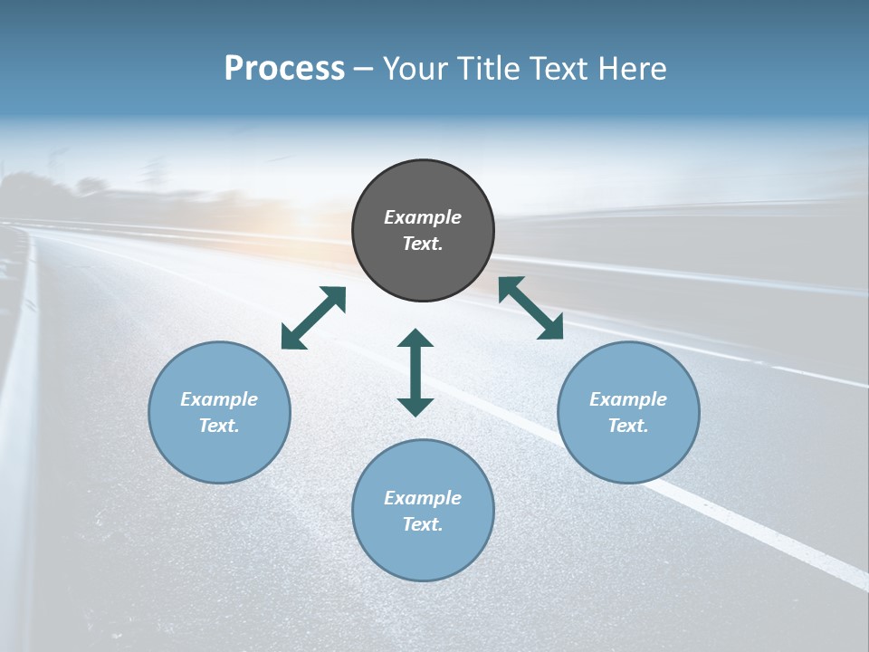 Center Drive Line PowerPoint Template