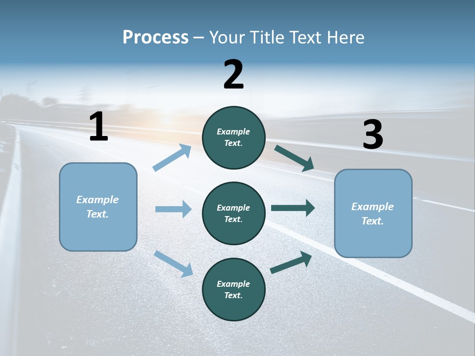 Center Drive Line PowerPoint Template