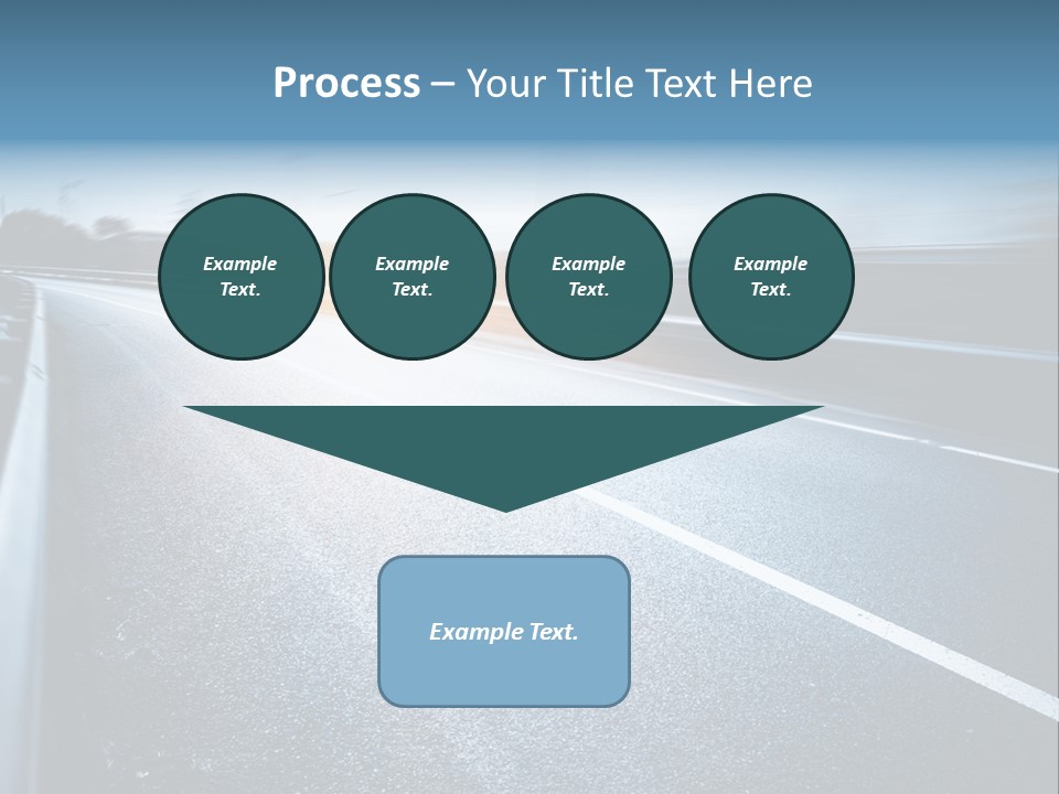 Center Drive Line PowerPoint Template