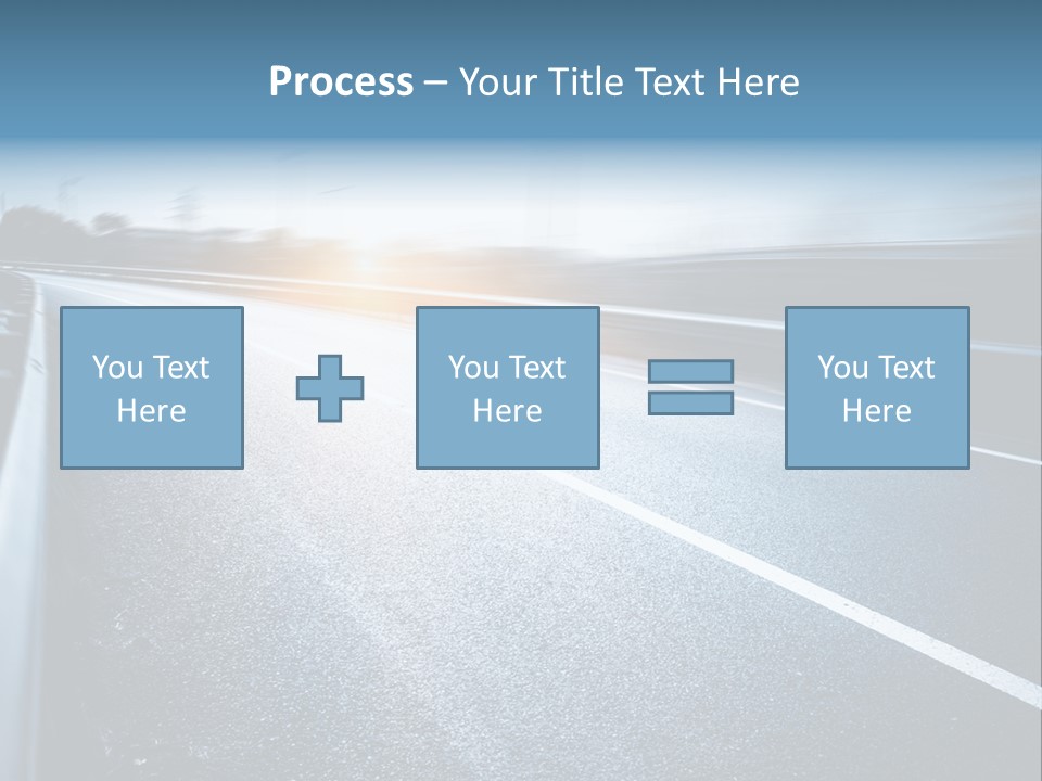 Center Drive Line PowerPoint Template