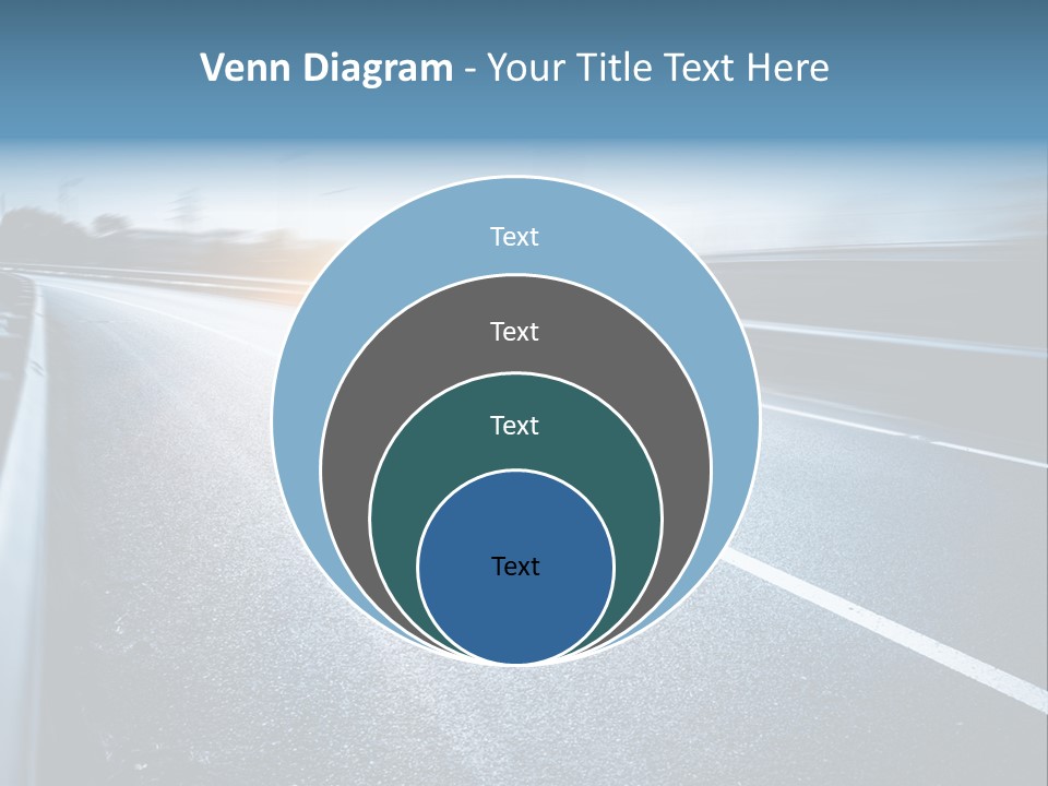 Center Drive Line PowerPoint Template