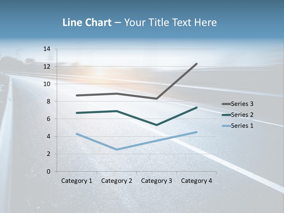 Center Drive Line PowerPoint Template