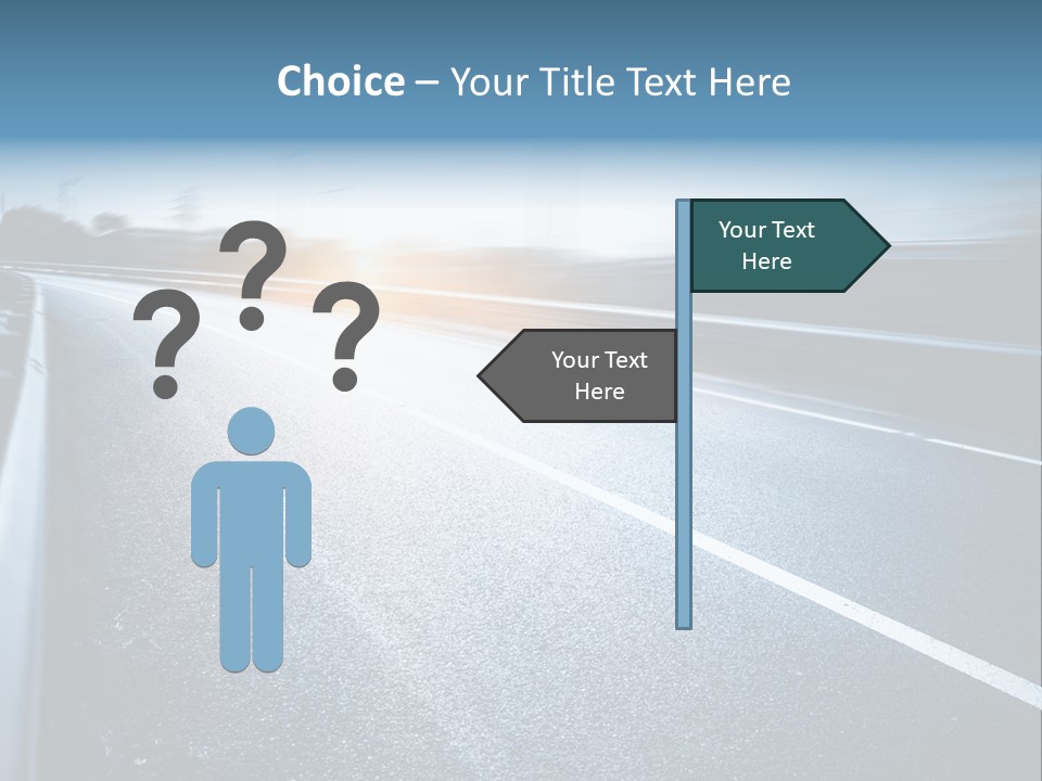 Center Drive Line PowerPoint Template