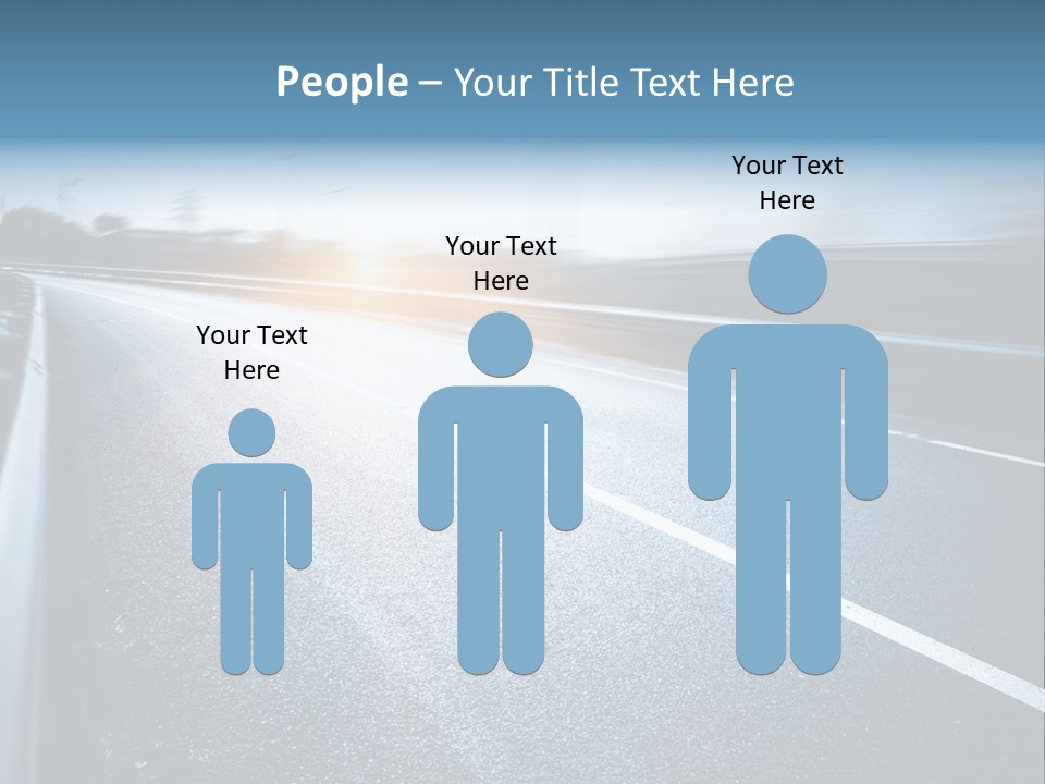 Center Drive Line PowerPoint Template