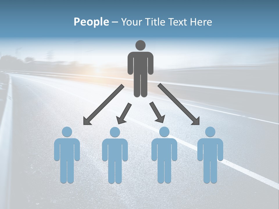 Center Drive Line PowerPoint Template