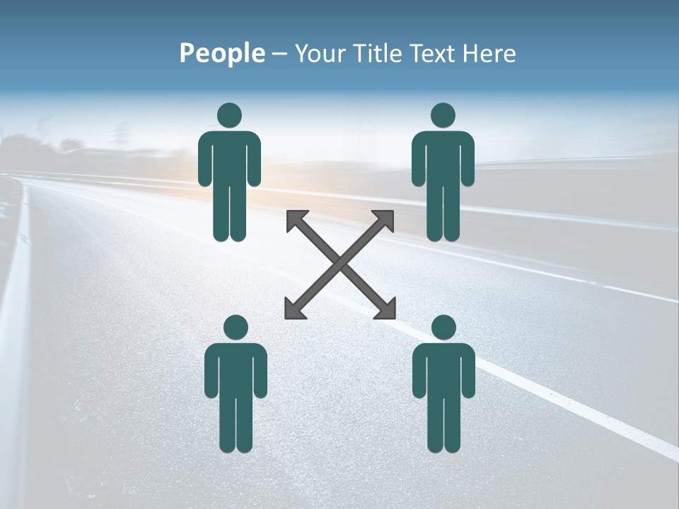 Center Drive Line PowerPoint Template