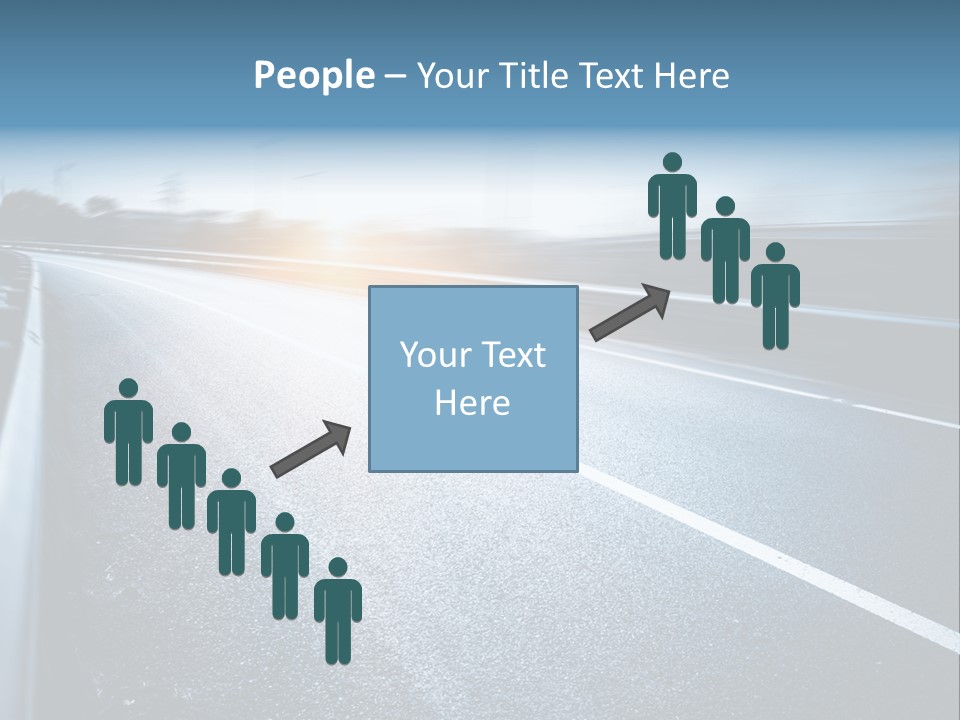 Center Drive Line PowerPoint Template