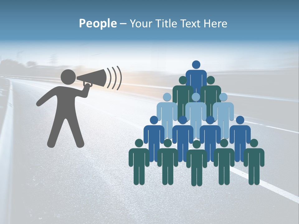 Center Drive Line PowerPoint Template