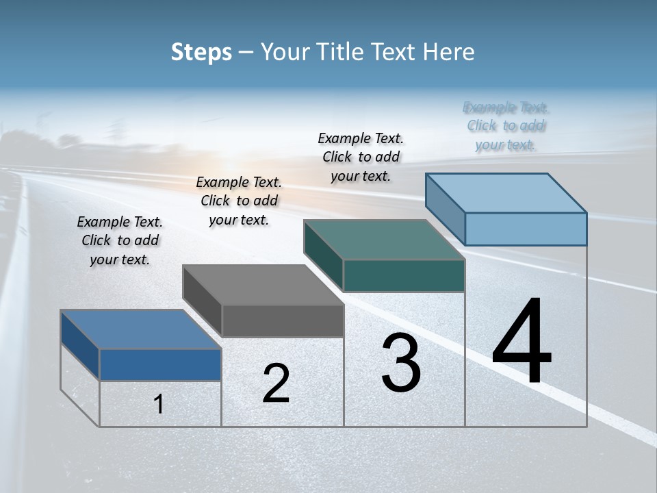 Center Drive Line PowerPoint Template