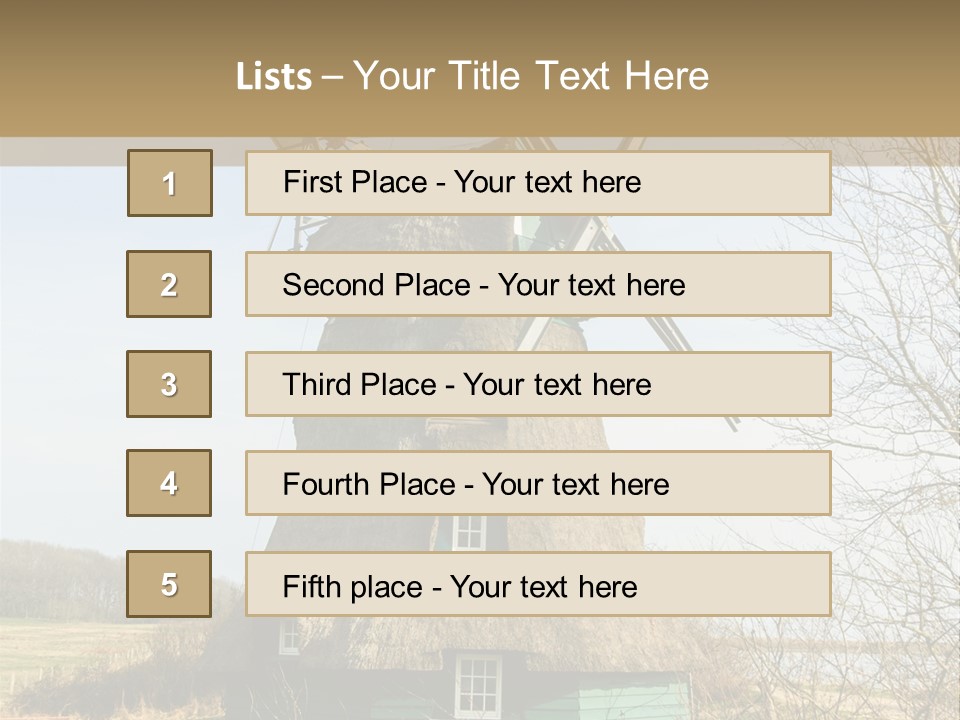 Tree Leaf Baltic Sea PowerPoint Template