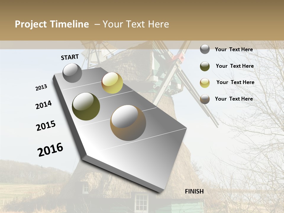 Tree Leaf Baltic Sea PowerPoint Template