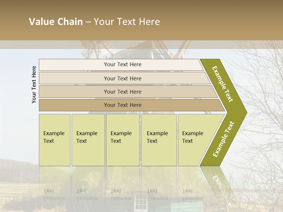 Tree Leaf Baltic Sea PowerPoint Template