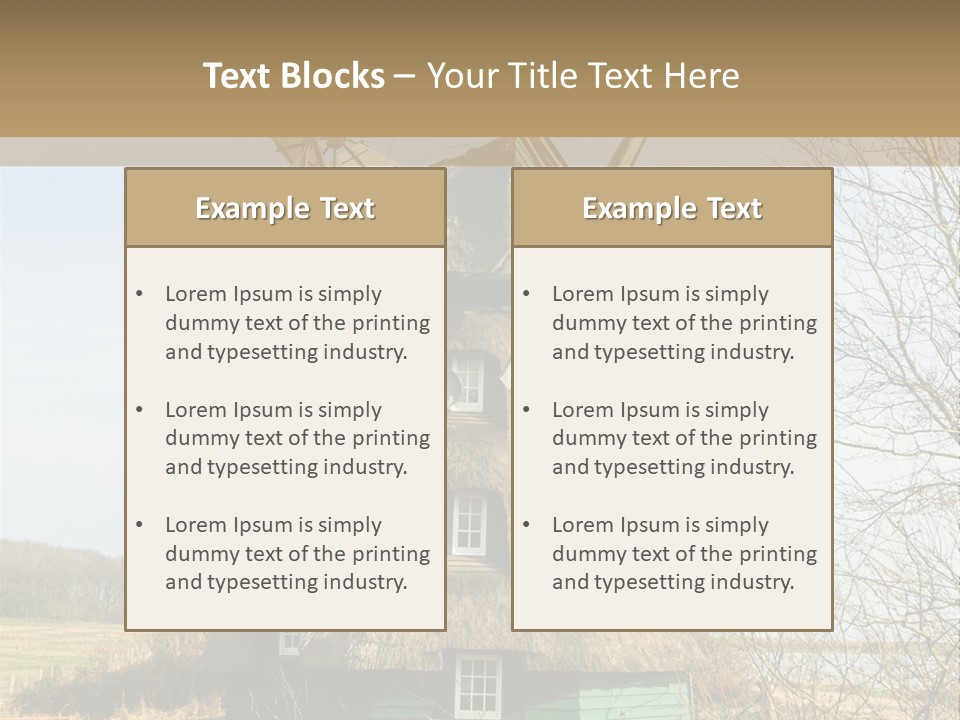 Tree Leaf Baltic Sea PowerPoint Template