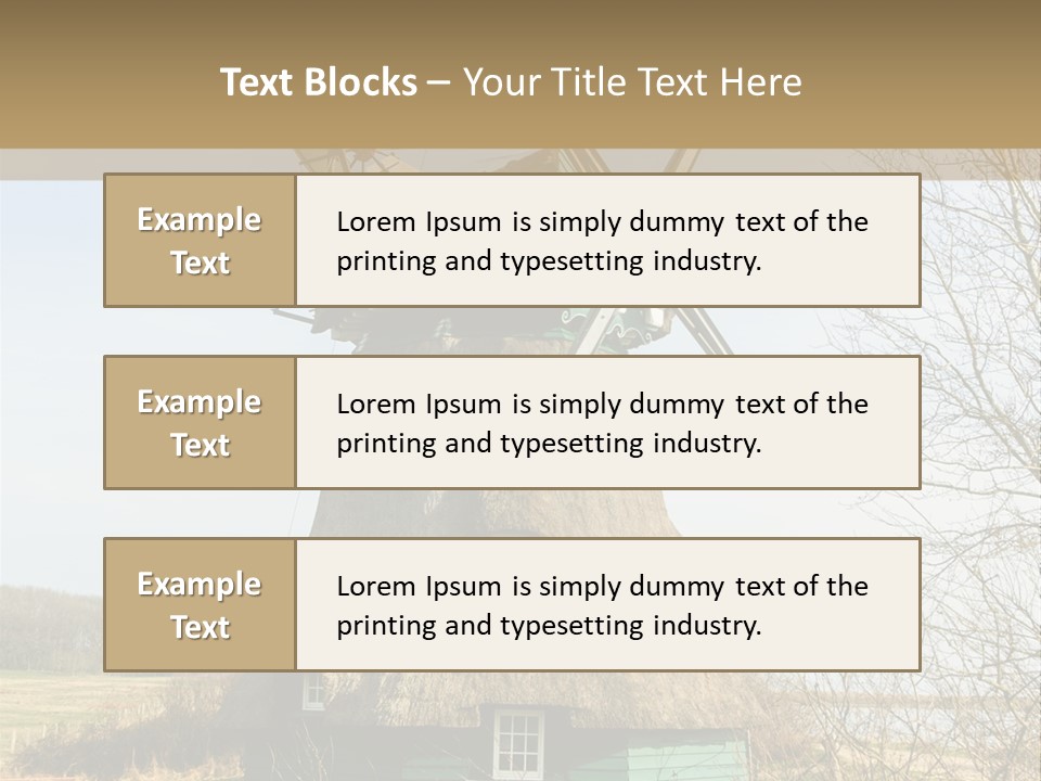 Tree Leaf Baltic Sea PowerPoint Template