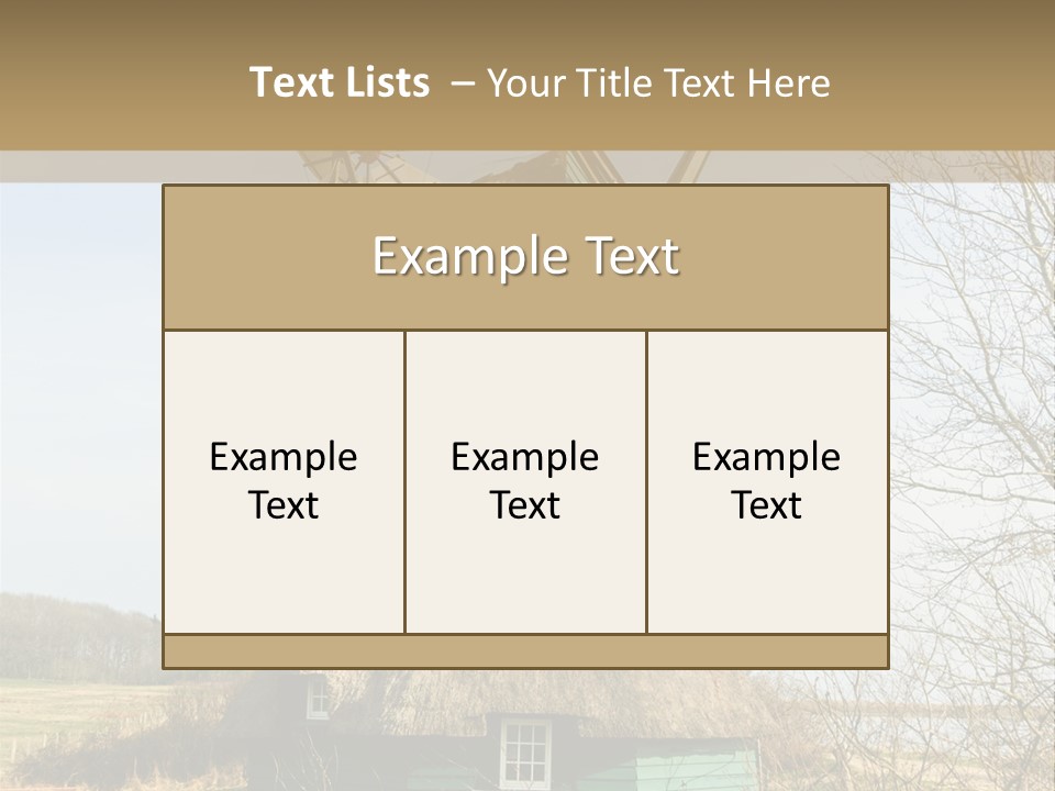 Tree Leaf Baltic Sea PowerPoint Template