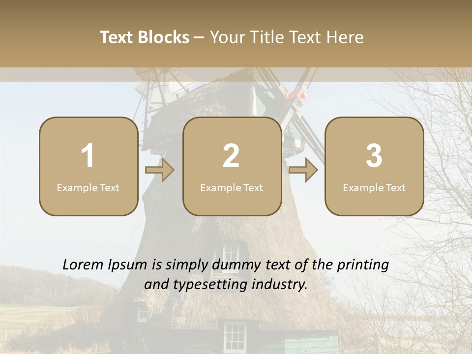 Tree Leaf Baltic Sea PowerPoint Template