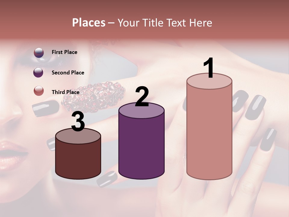 Nail Polish Red Skincare PowerPoint Template