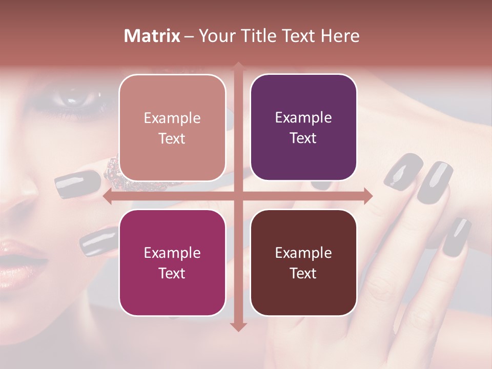 Nail Polish Red Skincare PowerPoint Template