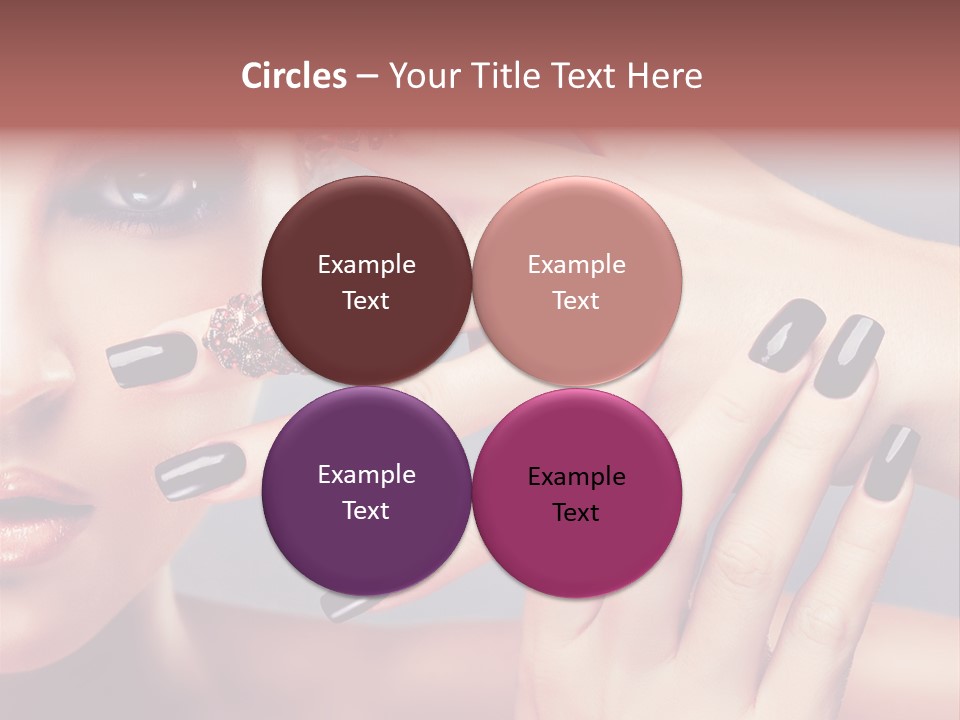 Nail Polish Red Skincare PowerPoint Template