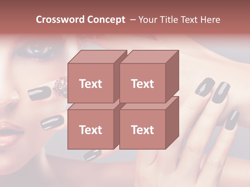Nail Polish Red Skincare PowerPoint Template