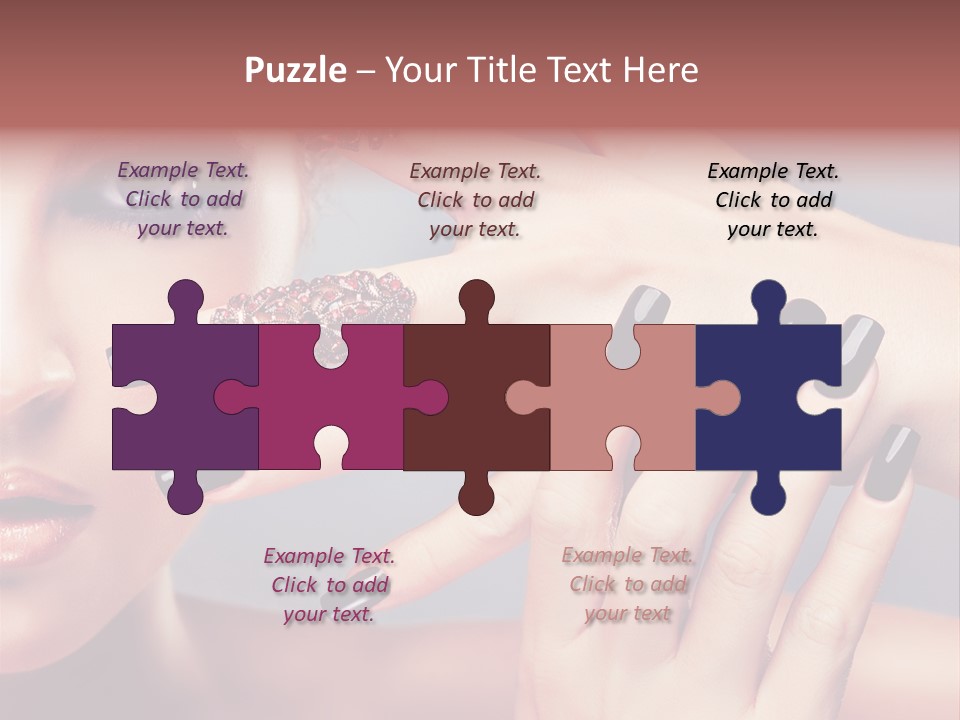 Nail Polish Red Skincare PowerPoint Template