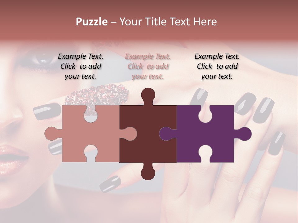 Nail Polish Red Skincare PowerPoint Template